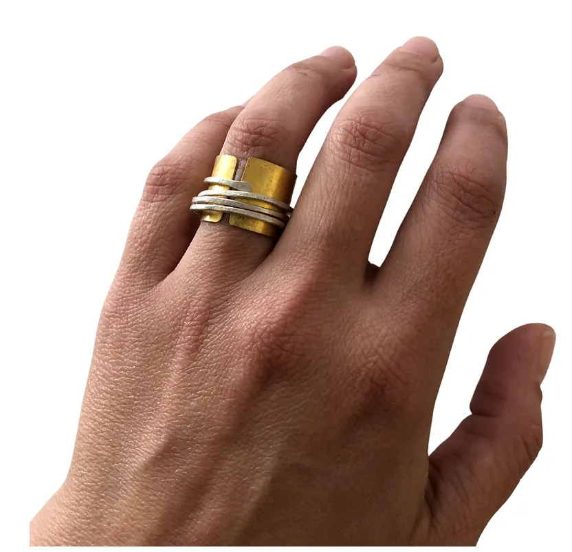 "Mixed Metal Ring"