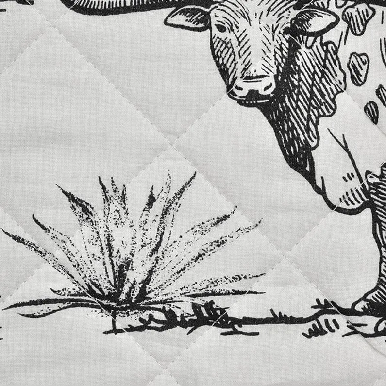 Ranch Life Western Toile Reverse-able Quilt 3PC Set