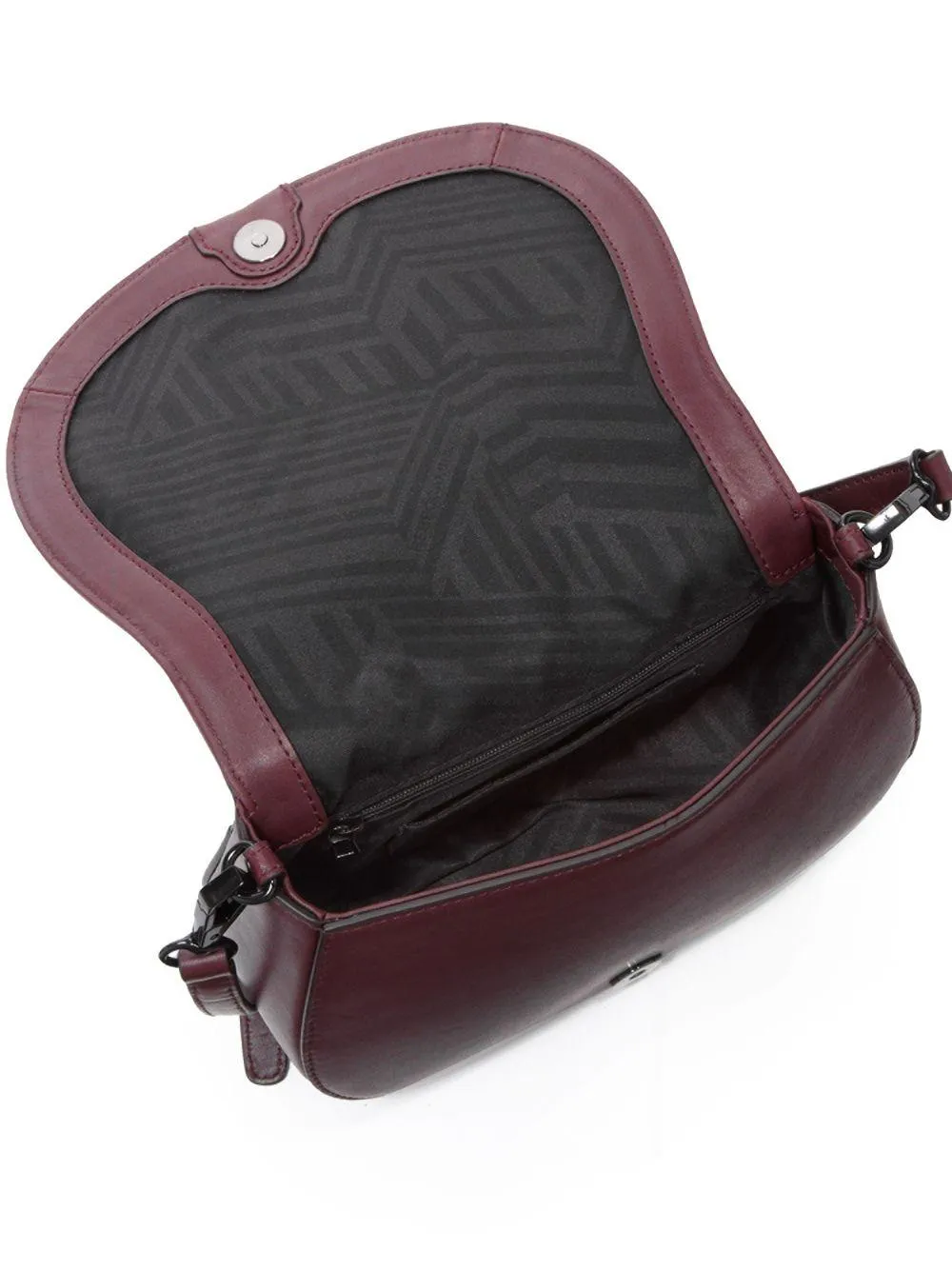 REBECCA MINKOFF Dark Cherry Multi Sofia Flap Crossbody Bag $275 NEW
