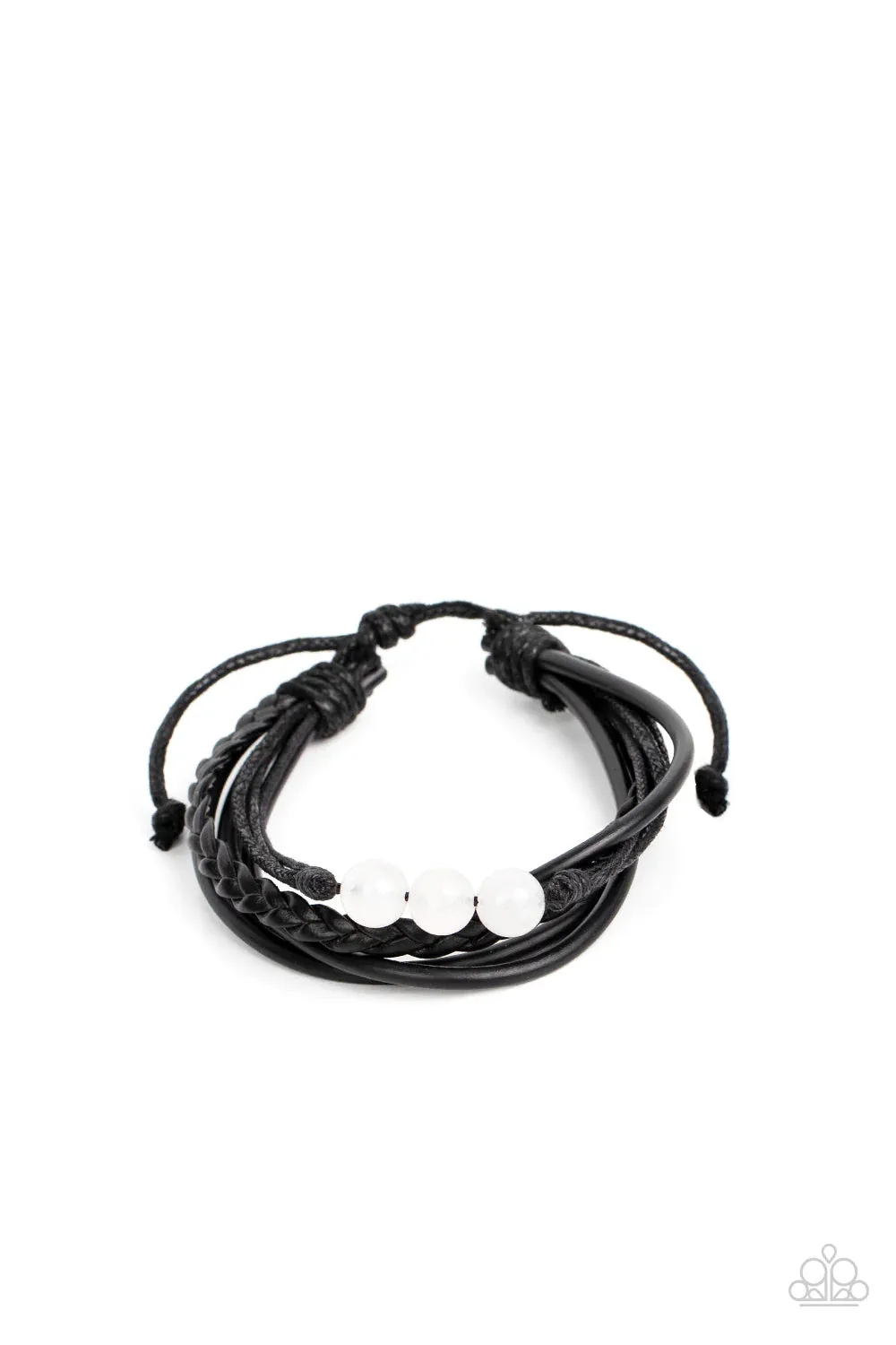 Rest Easy - White Bracelet - Paparazzi Accessories