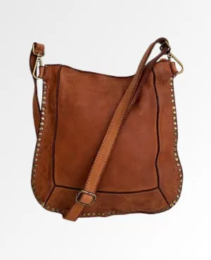 Restocked Lea Crossbody Cognac