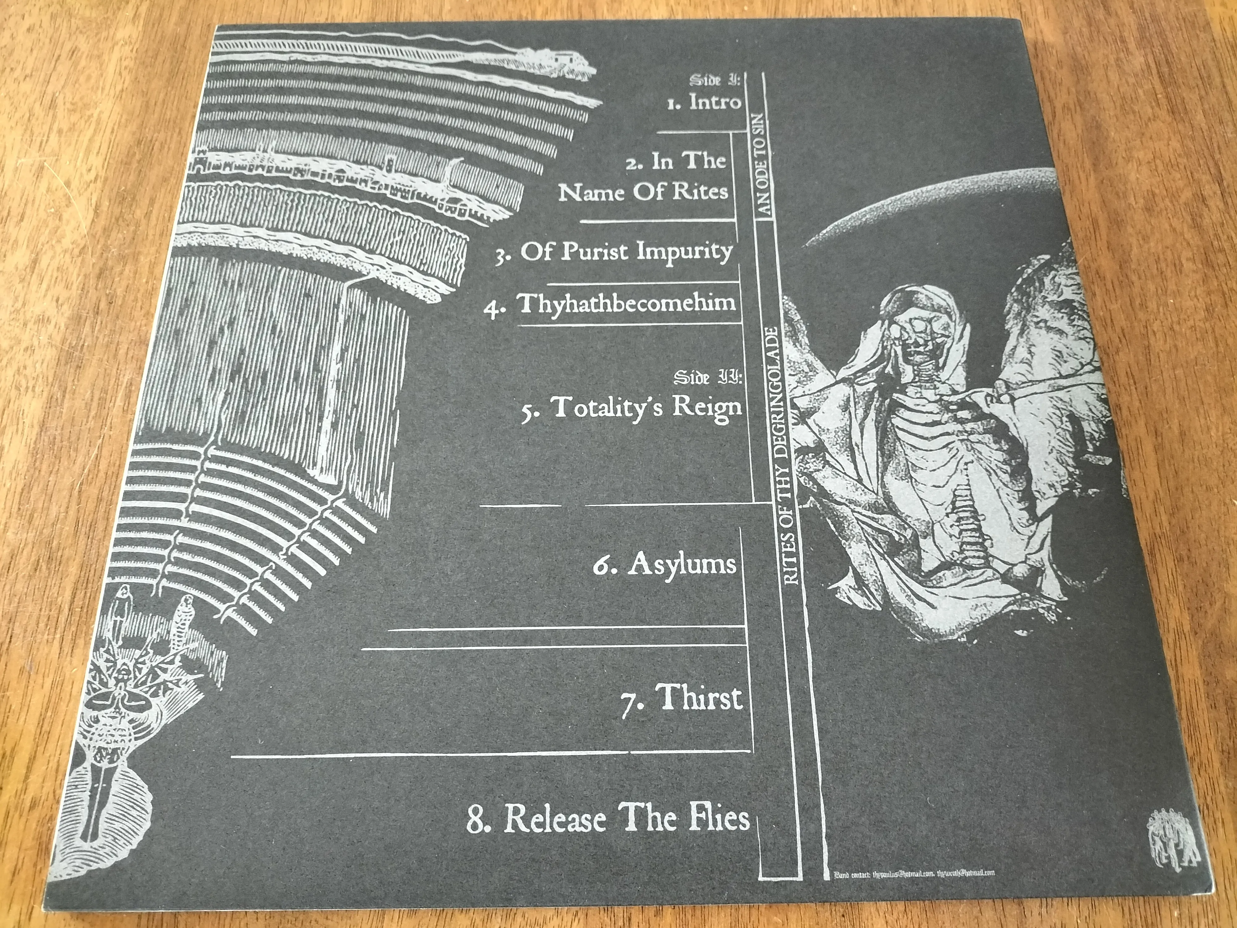 RITES OF THY DEGRINGOLADE - An Ode To Sin LP [2ND HAND]