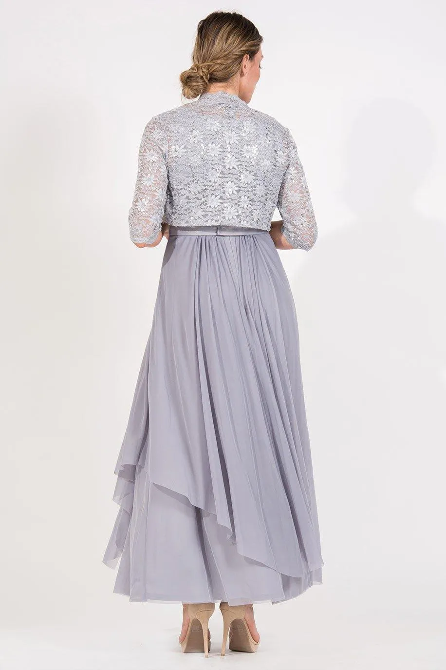 RM Richards 7300 Sleeveless Dress With 3/4 Sleeve Jacket