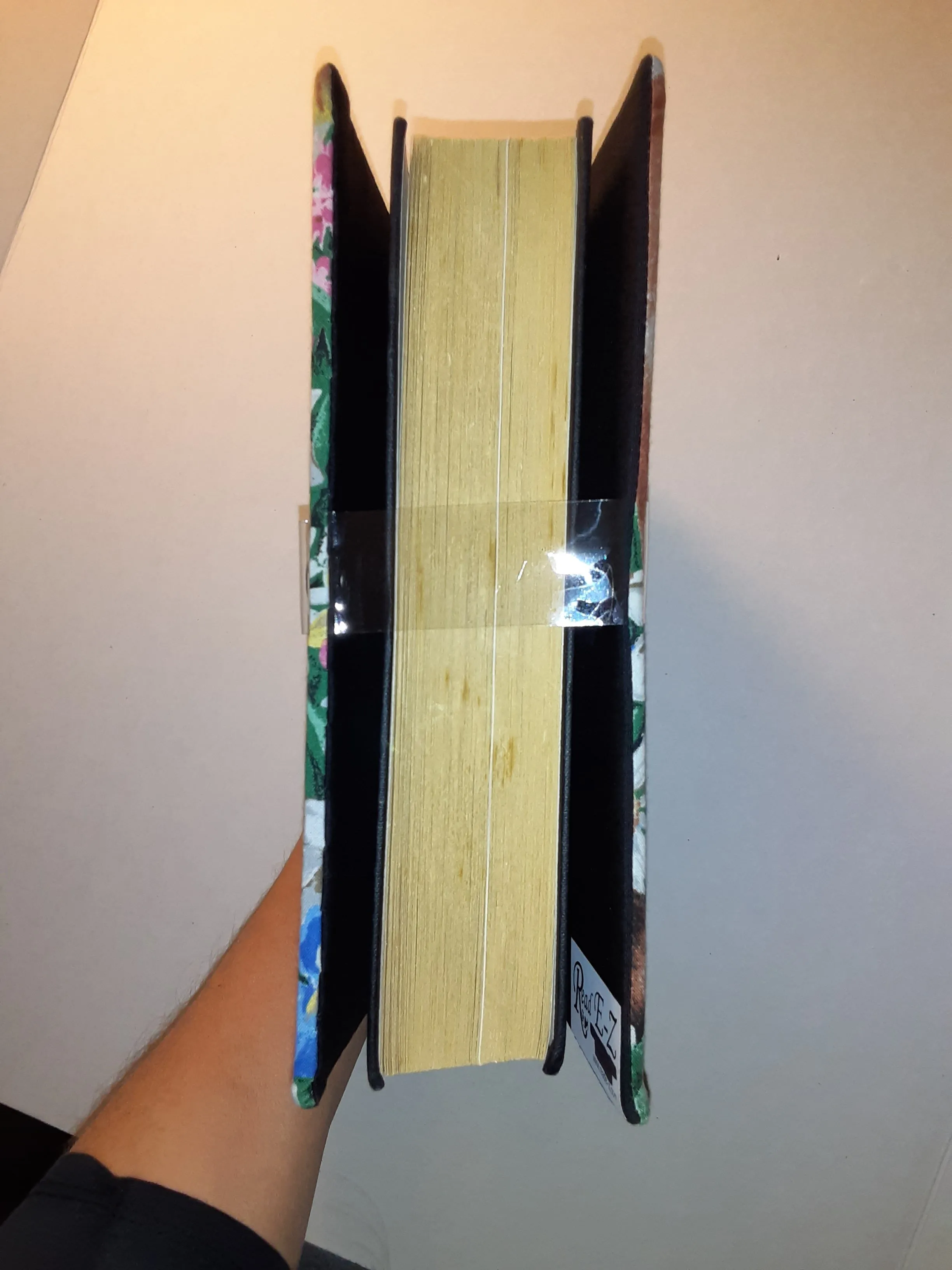 Roaming Floral Roosters Book Holder/Cover