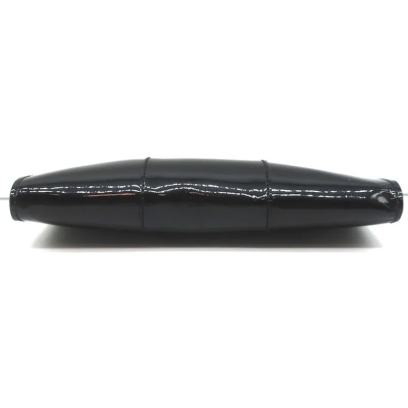 Roger Vivier Belle Clutch Black Patent Leather Mini Bag