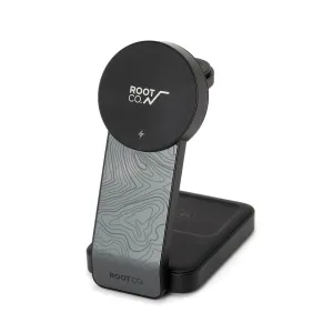 ROOT CO. | ルート　PLAY EZ Fold - 3 in 1 Mag Safe Charging Station (ブラック)
