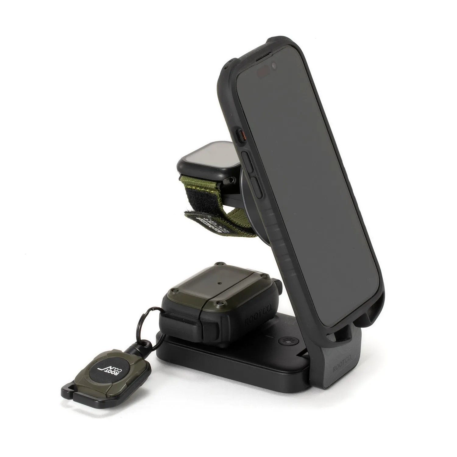 ROOT CO. | ルート　PLAY EZ Fold - 3 in 1 Mag Safe Charging Station (ブラック)