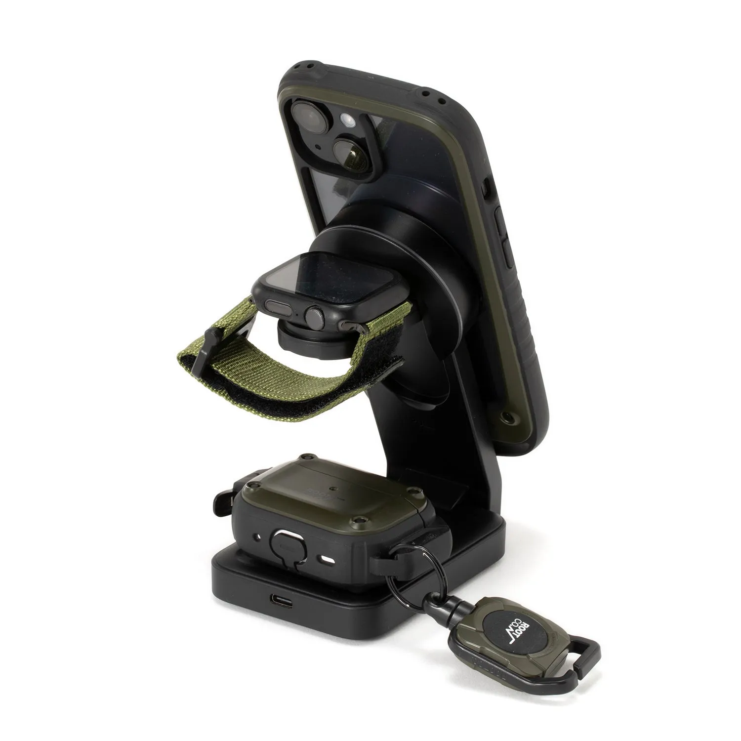 ROOT CO. | ルート　PLAY EZ Fold - 3 in 1 Mag Safe Charging Station (ブラック)