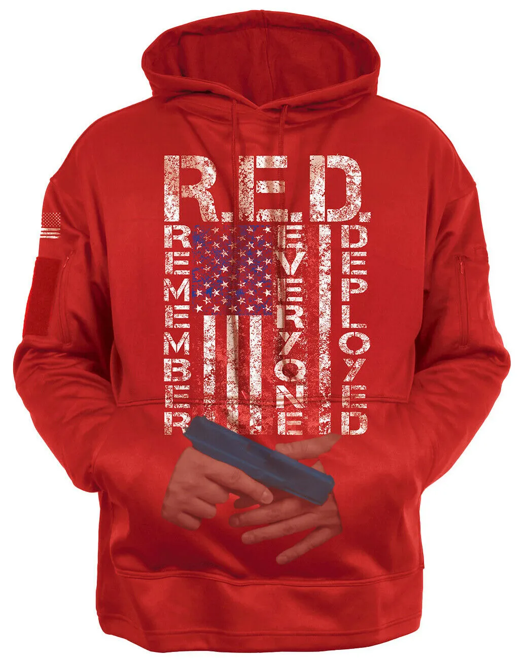 Rothco Concealed Carry R.E.D. (Remember Everyone Deployed) Sweatshirt Hoodie