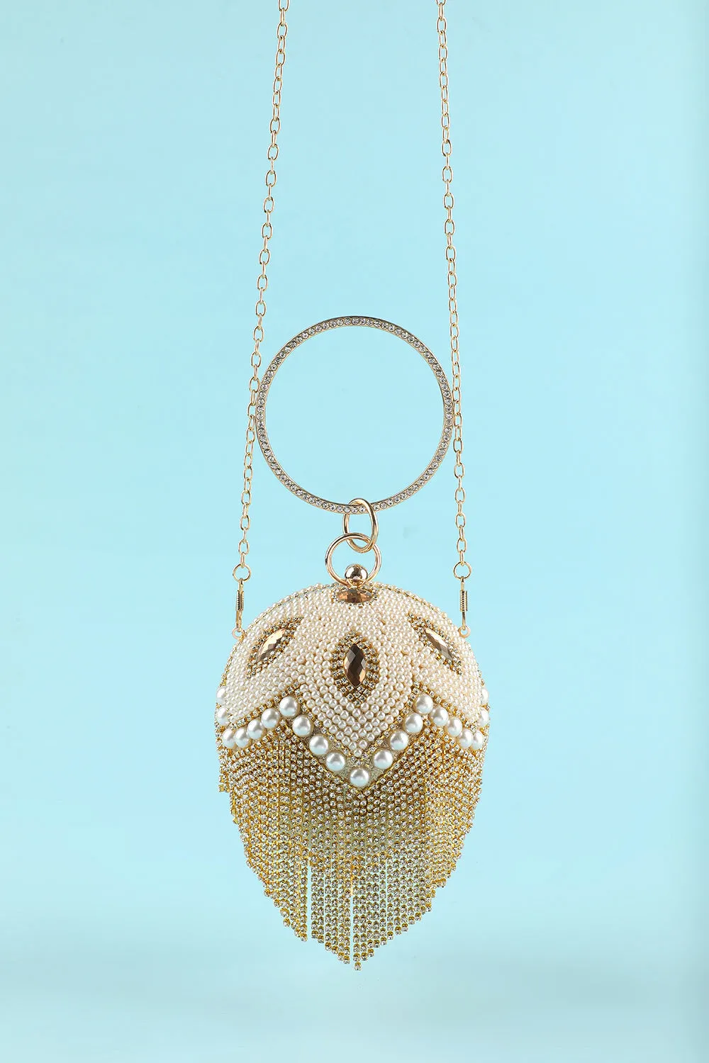 Roycebridal Champagne Handbag for Party