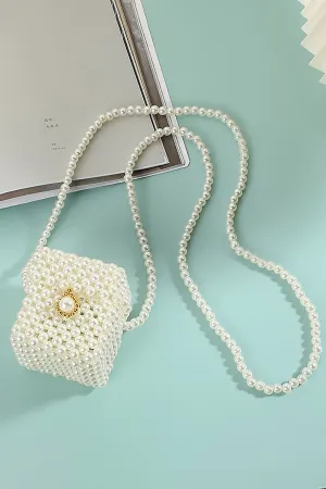Roycebridal Pearl Square Party Chain Handbag