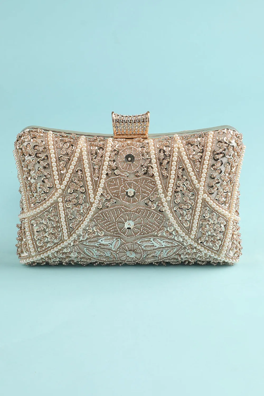 Roycebridal Reto Pearl Embroidery Handbag