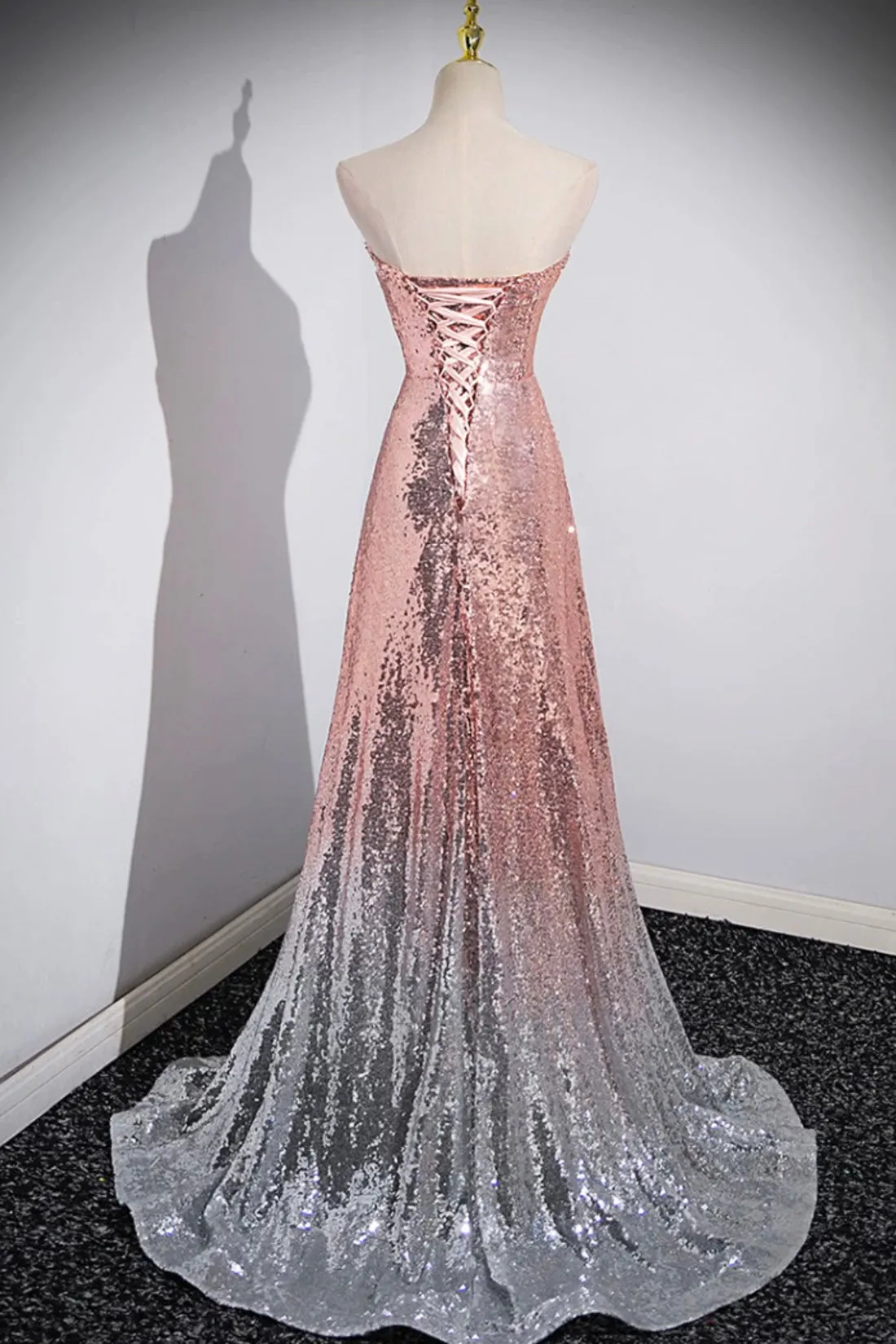 Roycebridal Roycebridal Cleo | Mermaid Sequins Long Prom Dress, Sparkling Sweetheart Neckline Ombre Evening Dress