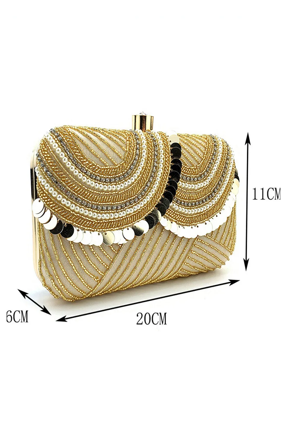 Roycebridal Sequins Square Party Handbag