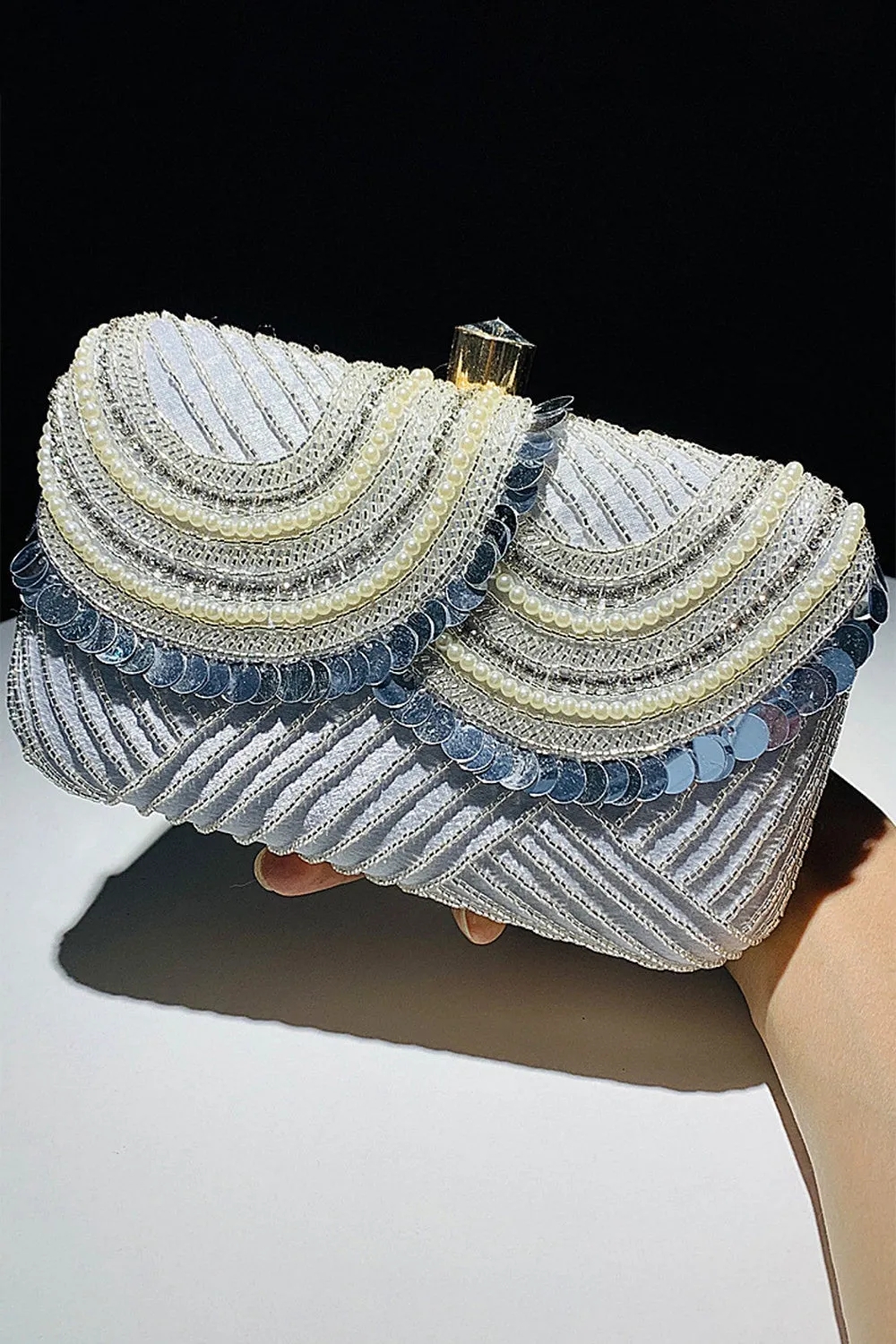 Roycebridal Sequins Square Party Handbag