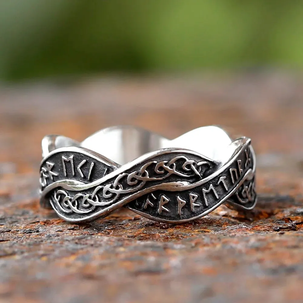 Runic Guardian Steel Ring
