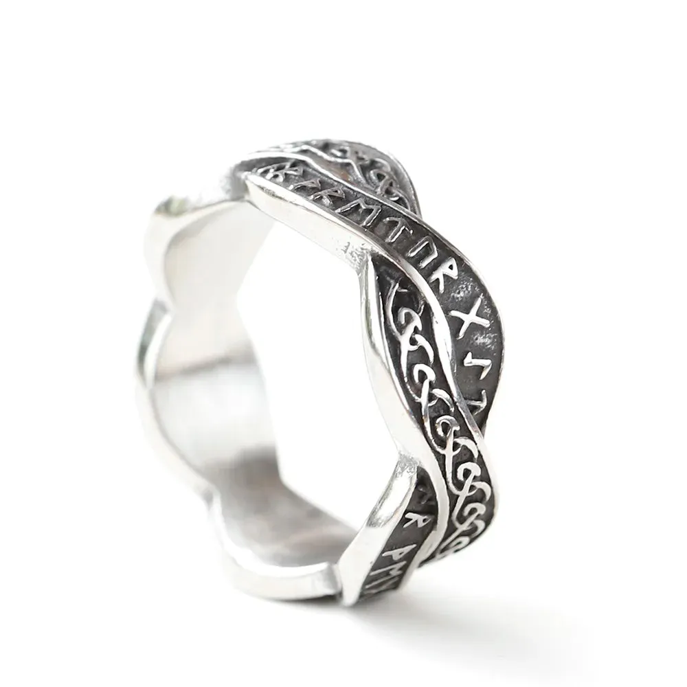 Runic Guardian Steel Ring