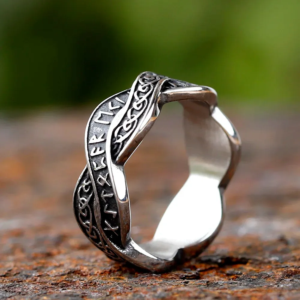 Runic Guardian Steel Ring