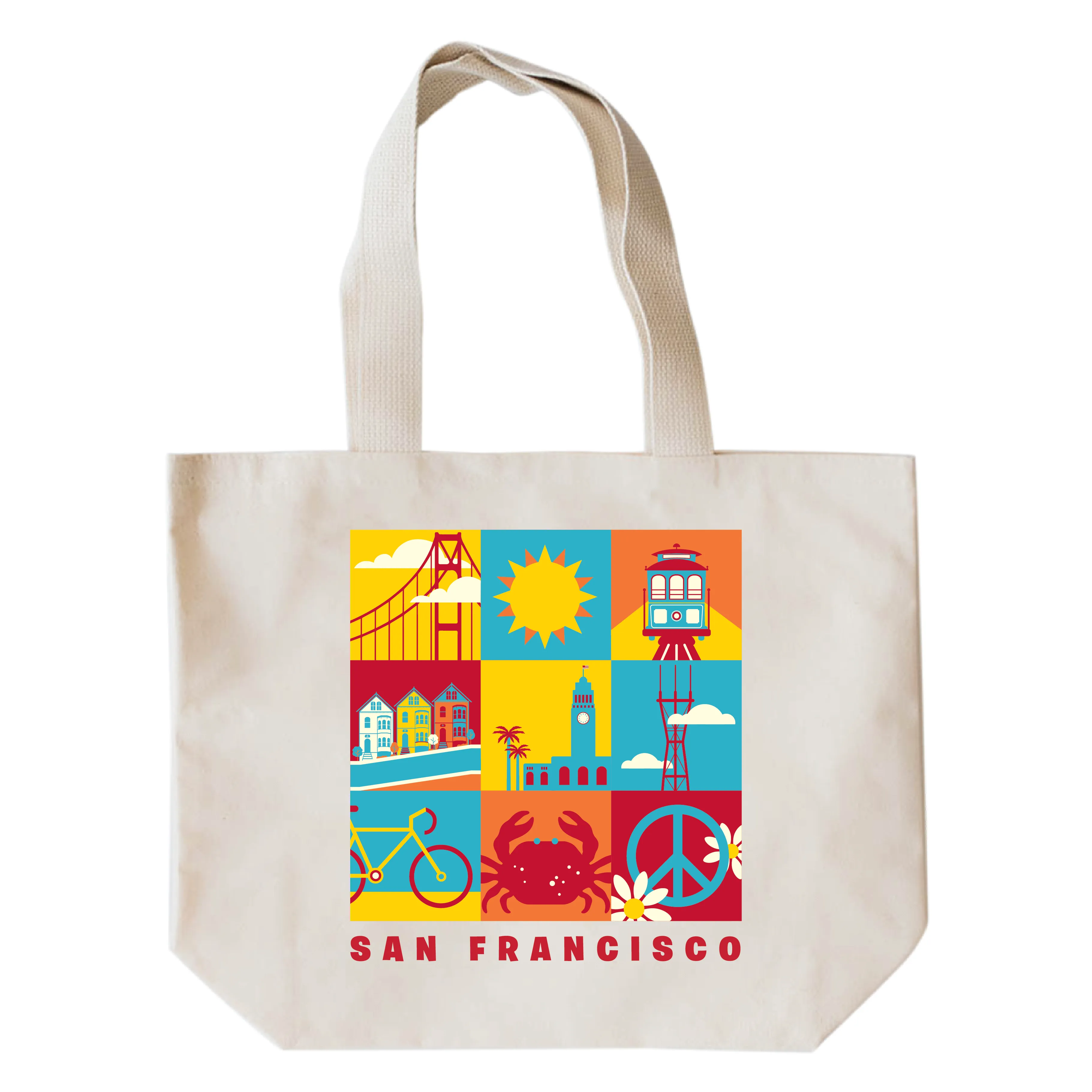 SAN FRANCISCO BLOCKS TOTE BAG