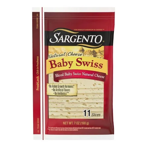 Sargento Deli Style Natural Baby Swiss 7oz