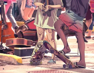 Scene Skateboard, 11x14 Signed Giclee' Print