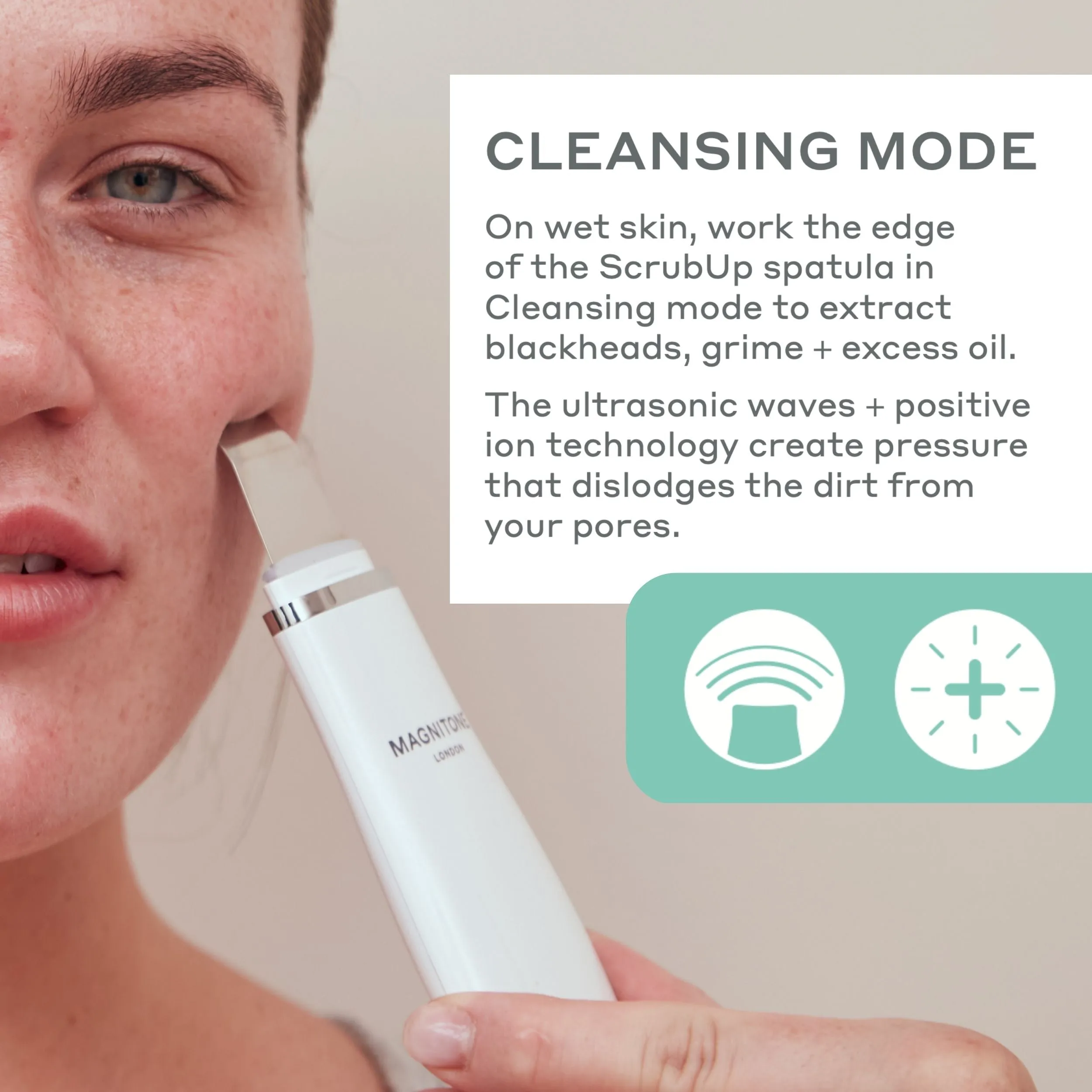 Scrub Up® 3-in-1 Ultrasonic Pore Scrubber   Infuser