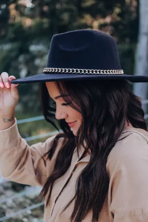 Sierra Fedora Hat - Black
