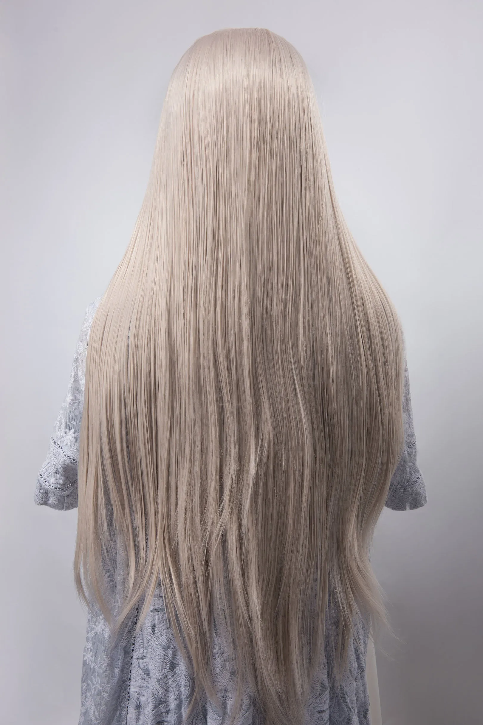 Silver Straight Lace Front Synthetic Wig Alia
