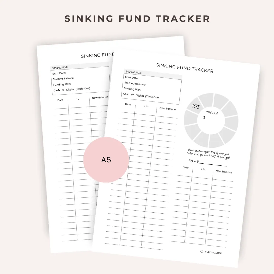 Sinking Funds Tracker