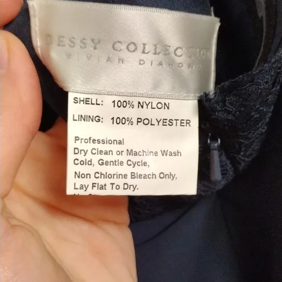Size 8 Midnight Blue Dessy Collection