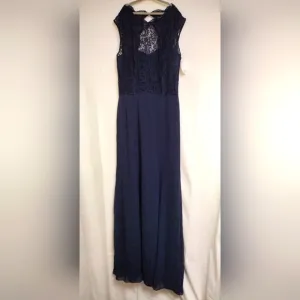 Size 8 Midnight Blue Dessy Collection