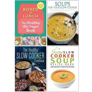 Skinny Slow Cooker,Soups for Your Slow, Healthy Slow,Bored of Lunch 4 Books Set