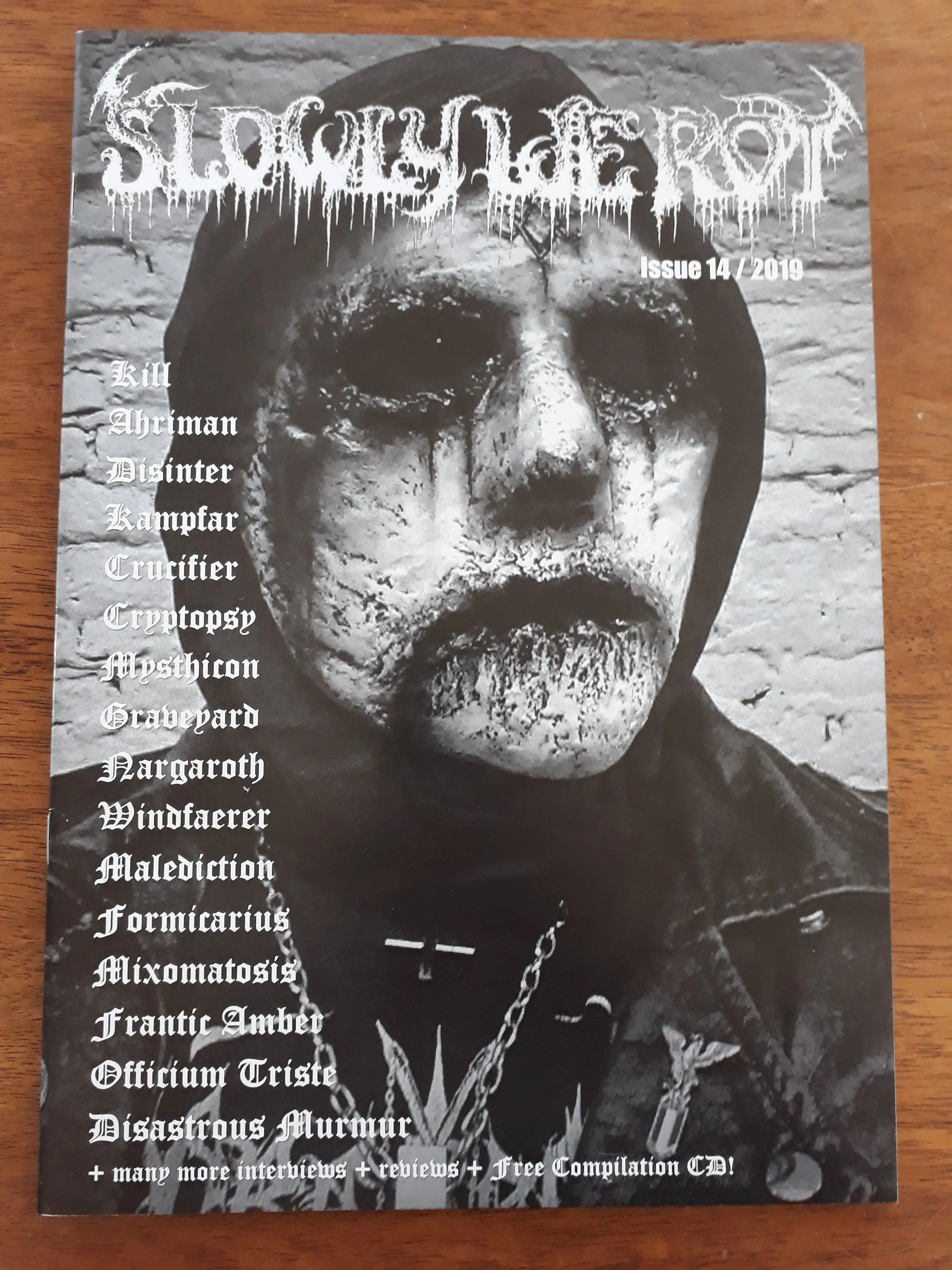 SLOWLY WE ROT Zine #14   CD