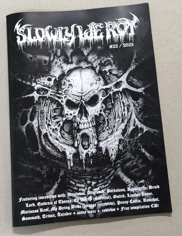 SLOWLY WE ROT Zine #22   CD