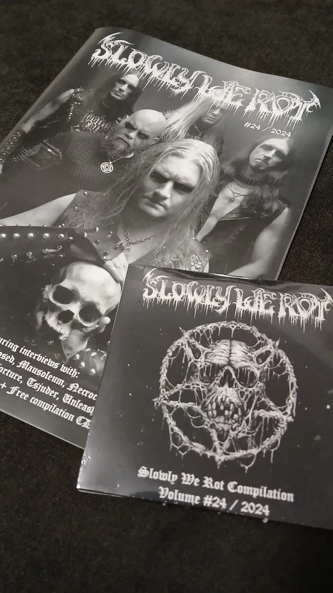 SLOWLY WE ROT Zine #24   CD