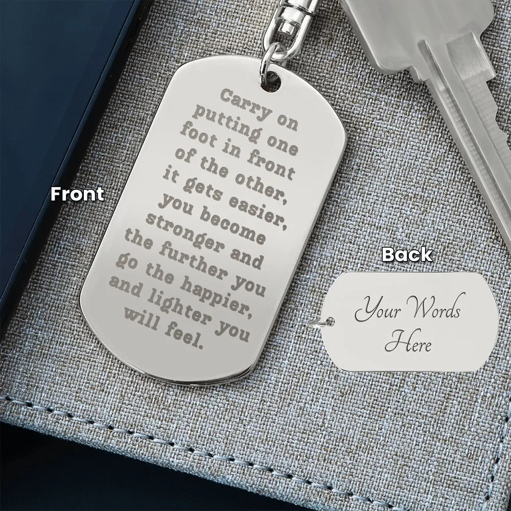Sobriety Keychain - Carry On
