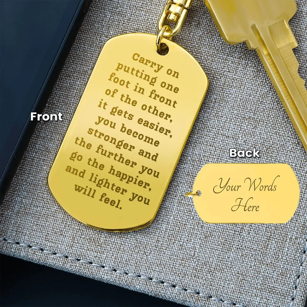 Sobriety Keychain - Carry On