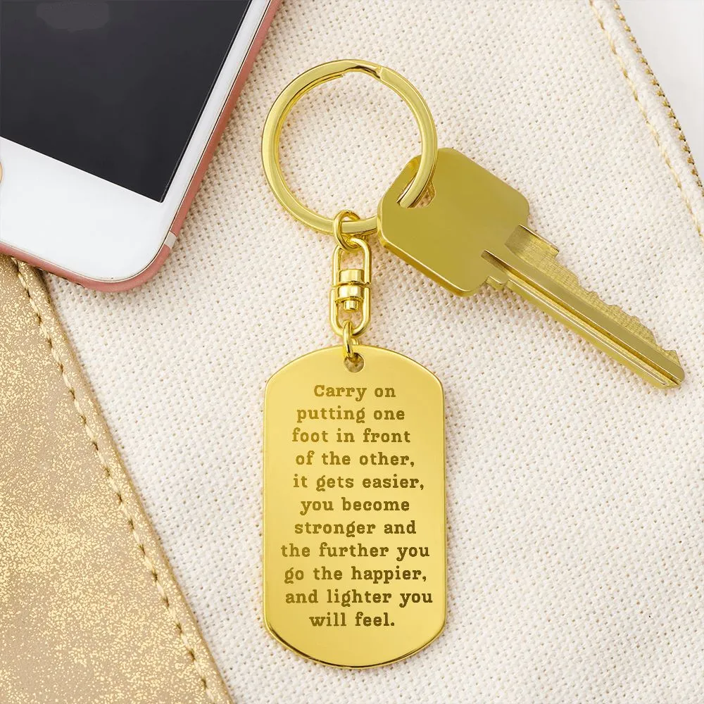 Sobriety Keychain - Carry On