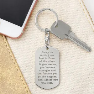 Sobriety Keychain - Carry On
