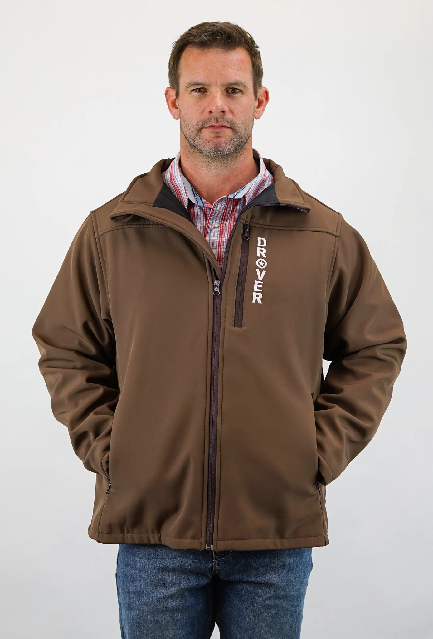 Softshell Jacket, With Concealed Carry Holster - Brown