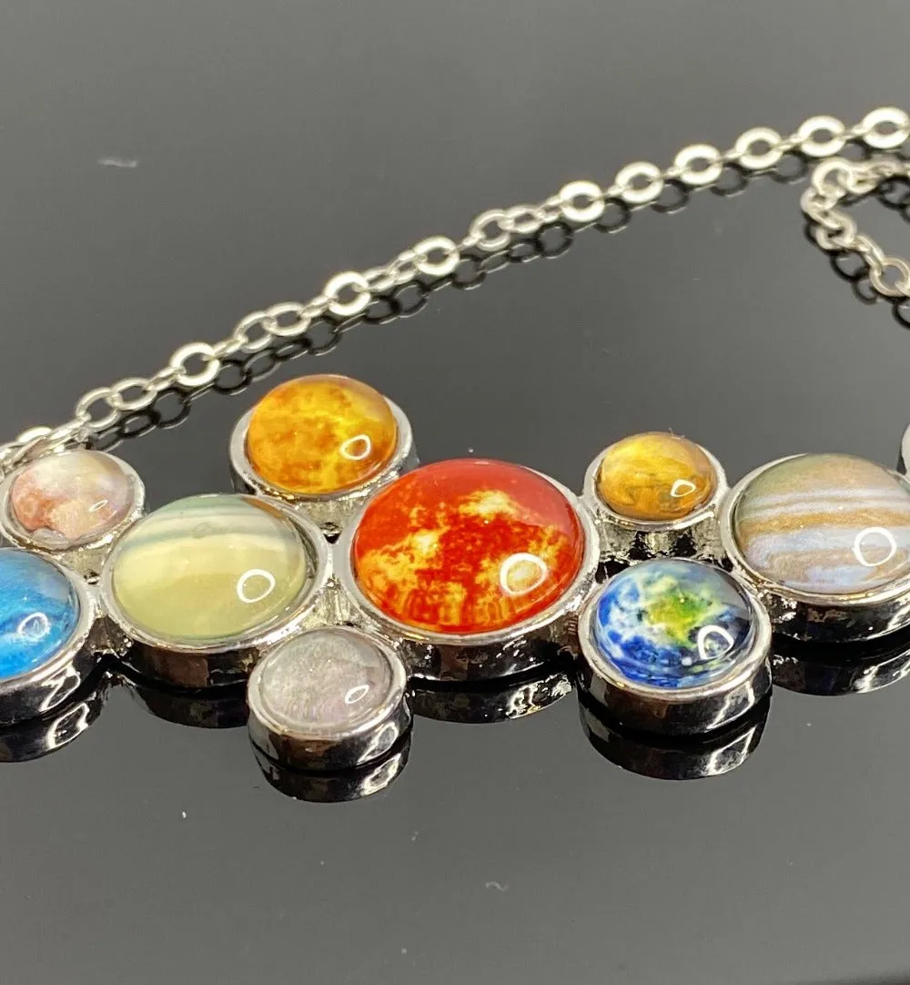 Solar System Cluster Necklace