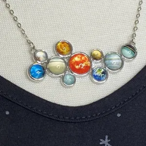 Solar System Cluster Necklace