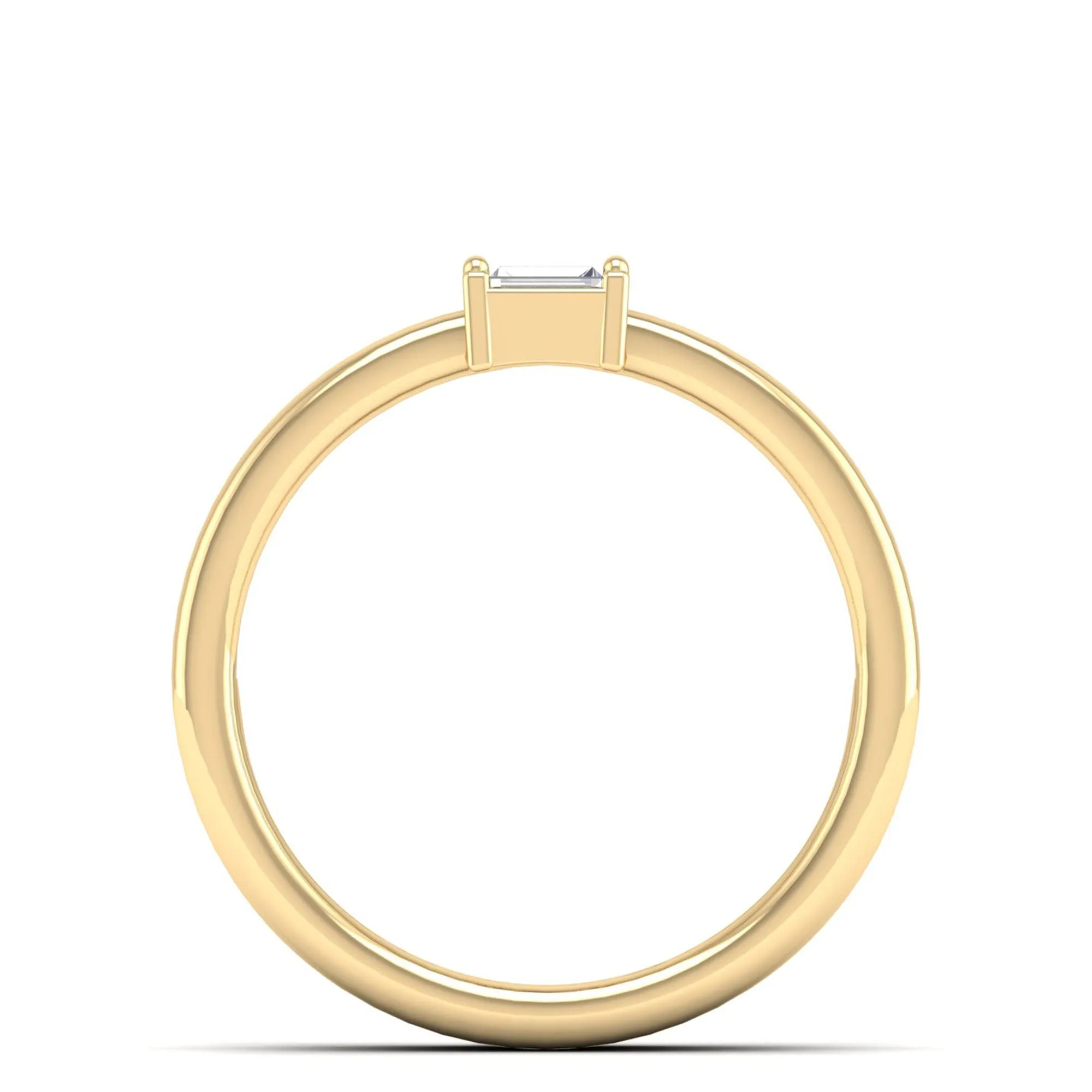 Stacked Baguette Diamond Band