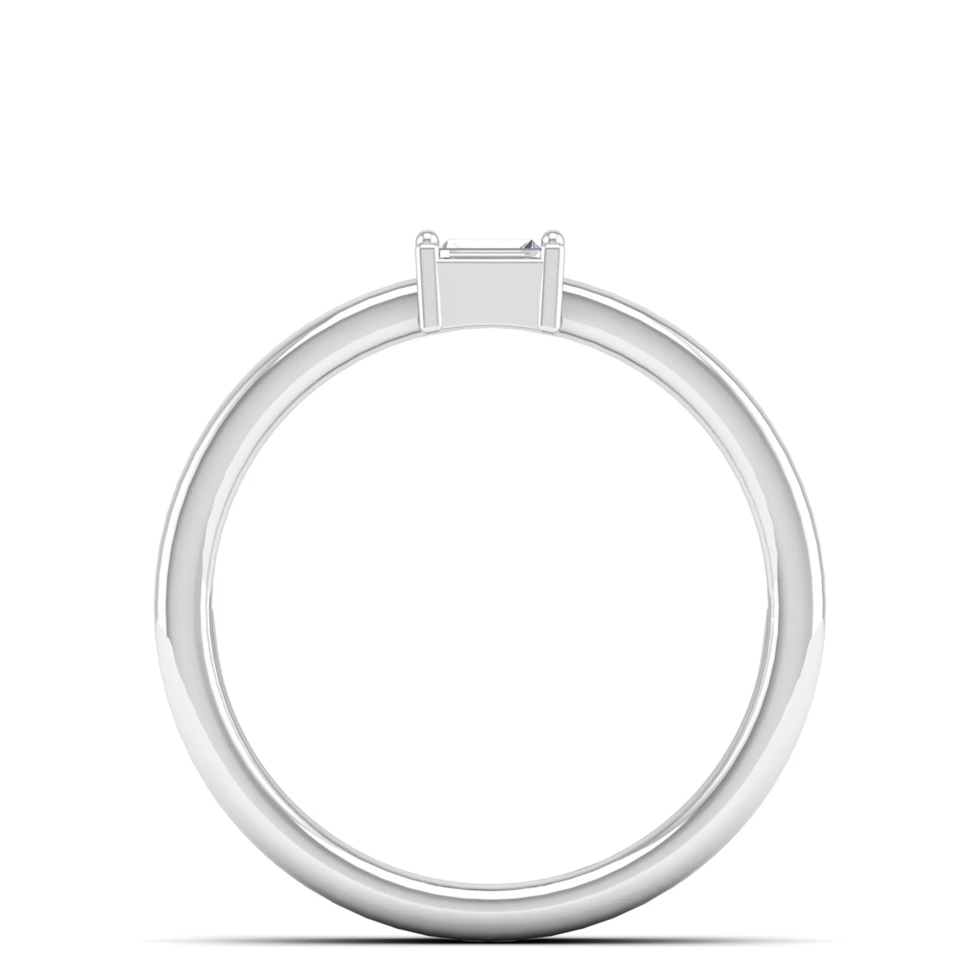 Stacked Baguette Diamond Band