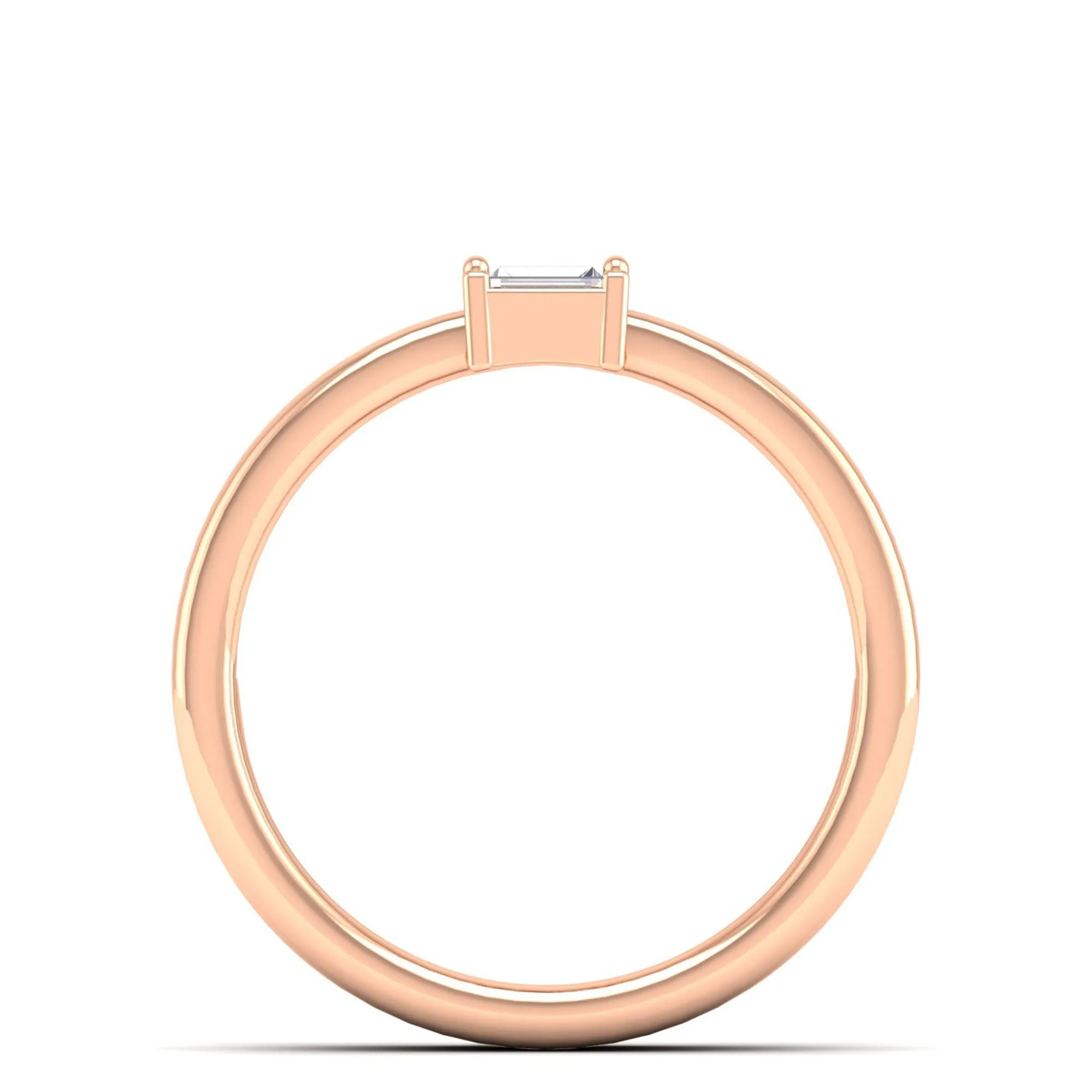 Stacked Baguette Diamond Band