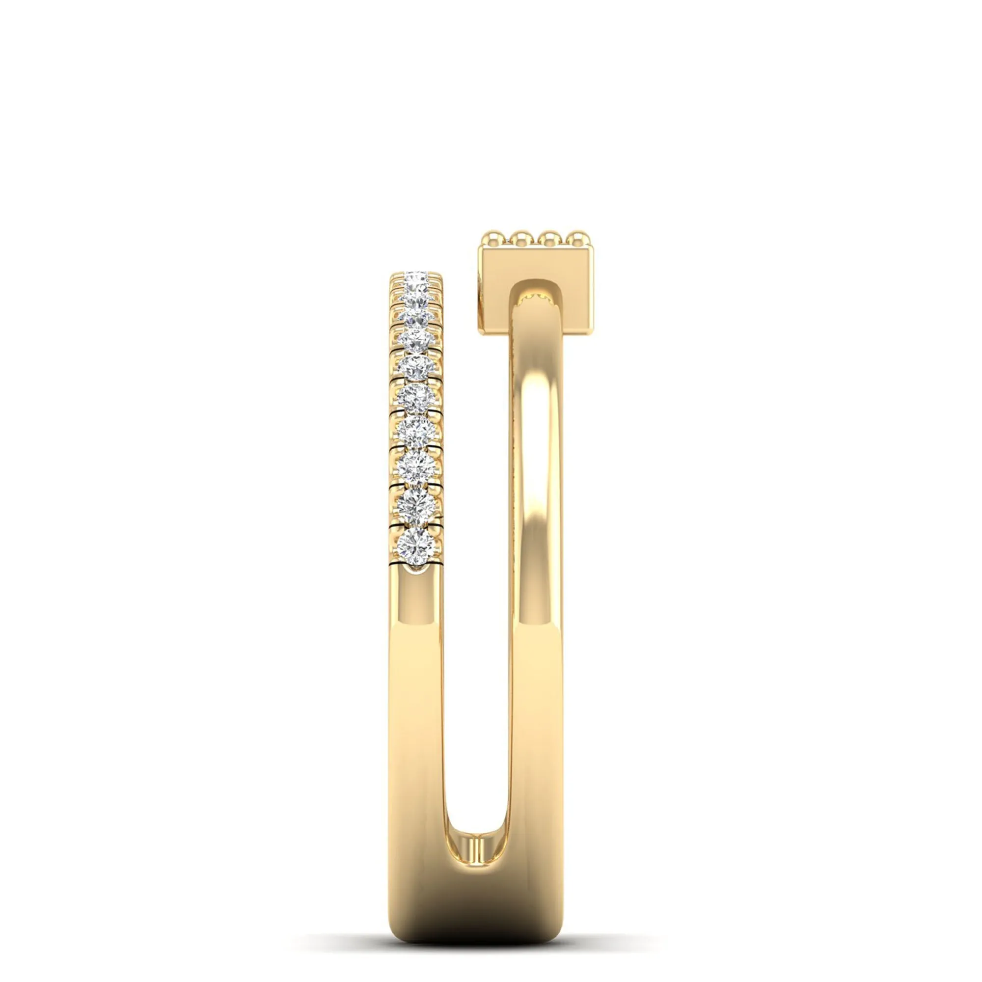 Stacked Baguette Diamond Band