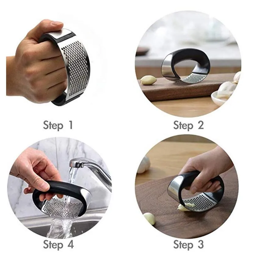 Stainless Steel Kitchen Garlic Press