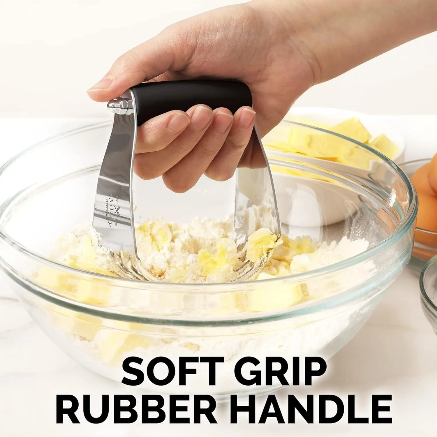 Stainless Steel Soft Grip Pastry Blender Dough Cutter