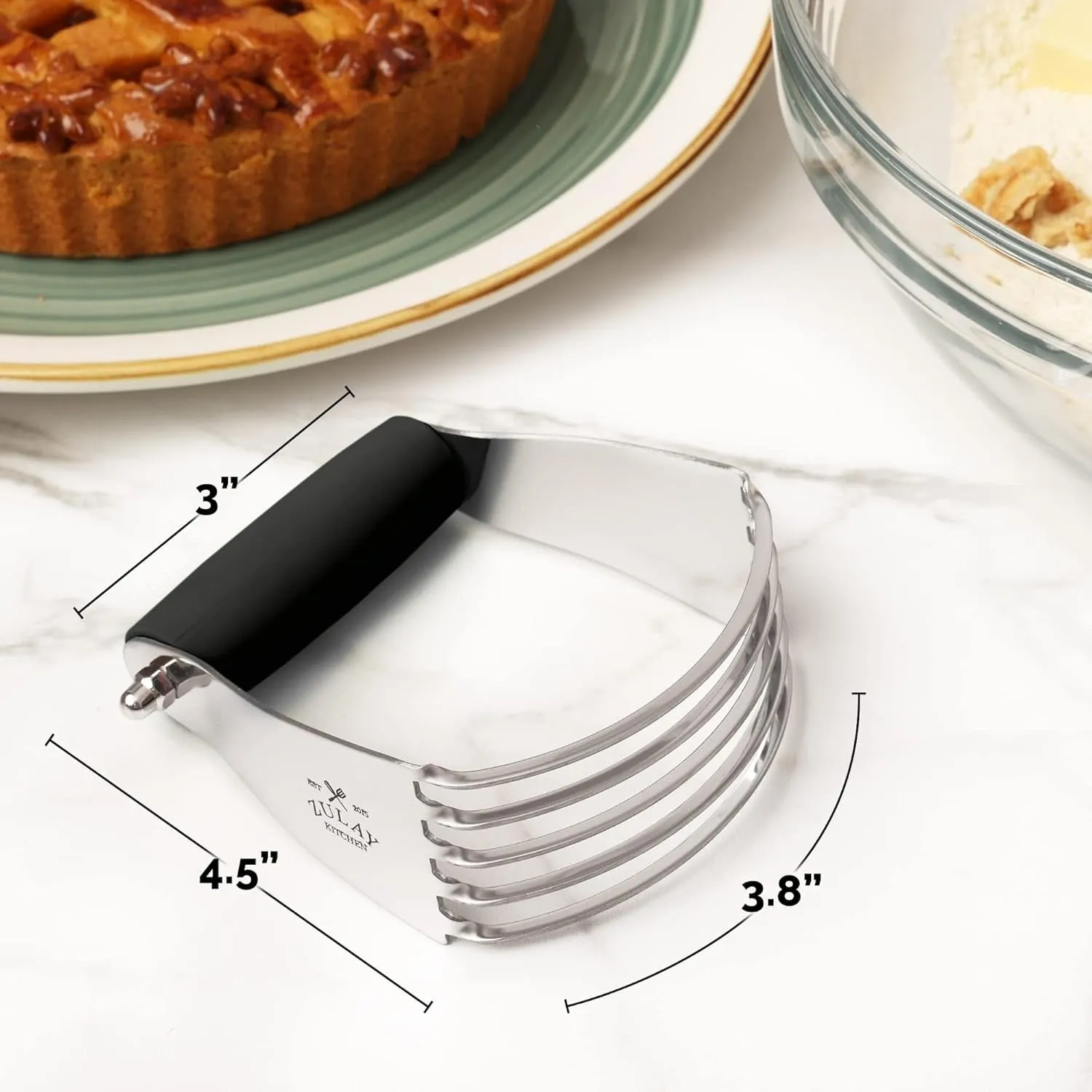 Stainless Steel Soft Grip Pastry Blender Dough Cutter