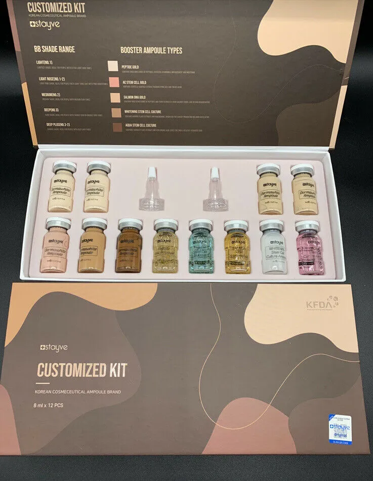STAYVE - BB Shine Glow Booster & Glow Serum Starter Kit - 12 Vials X 8 ml - Authentic Kit